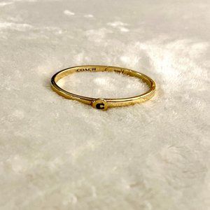 Coach Gold Signature C Bangle Bracelet